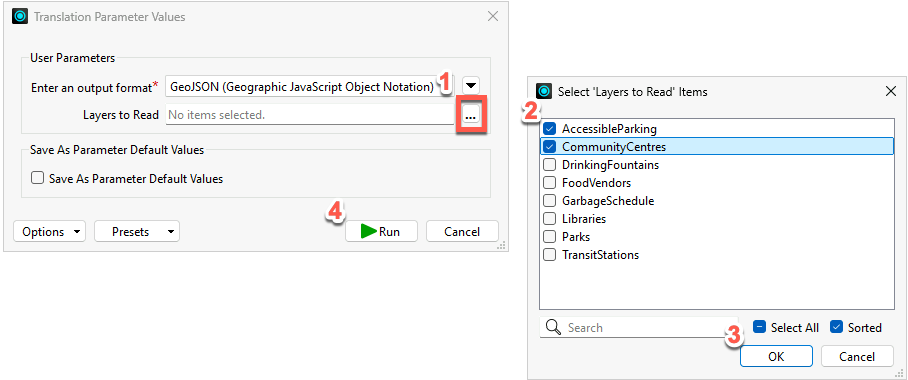 Select Layers to Read
